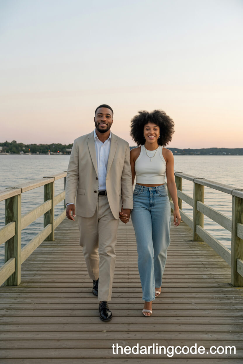Sunset Stroll On The Pier