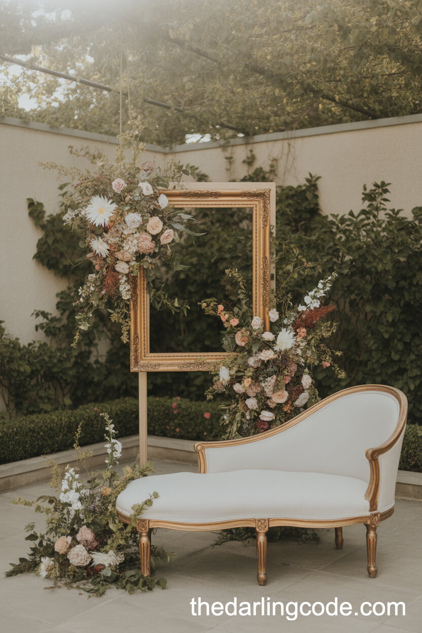 Vintage-Inspired Floral Photo Booth
