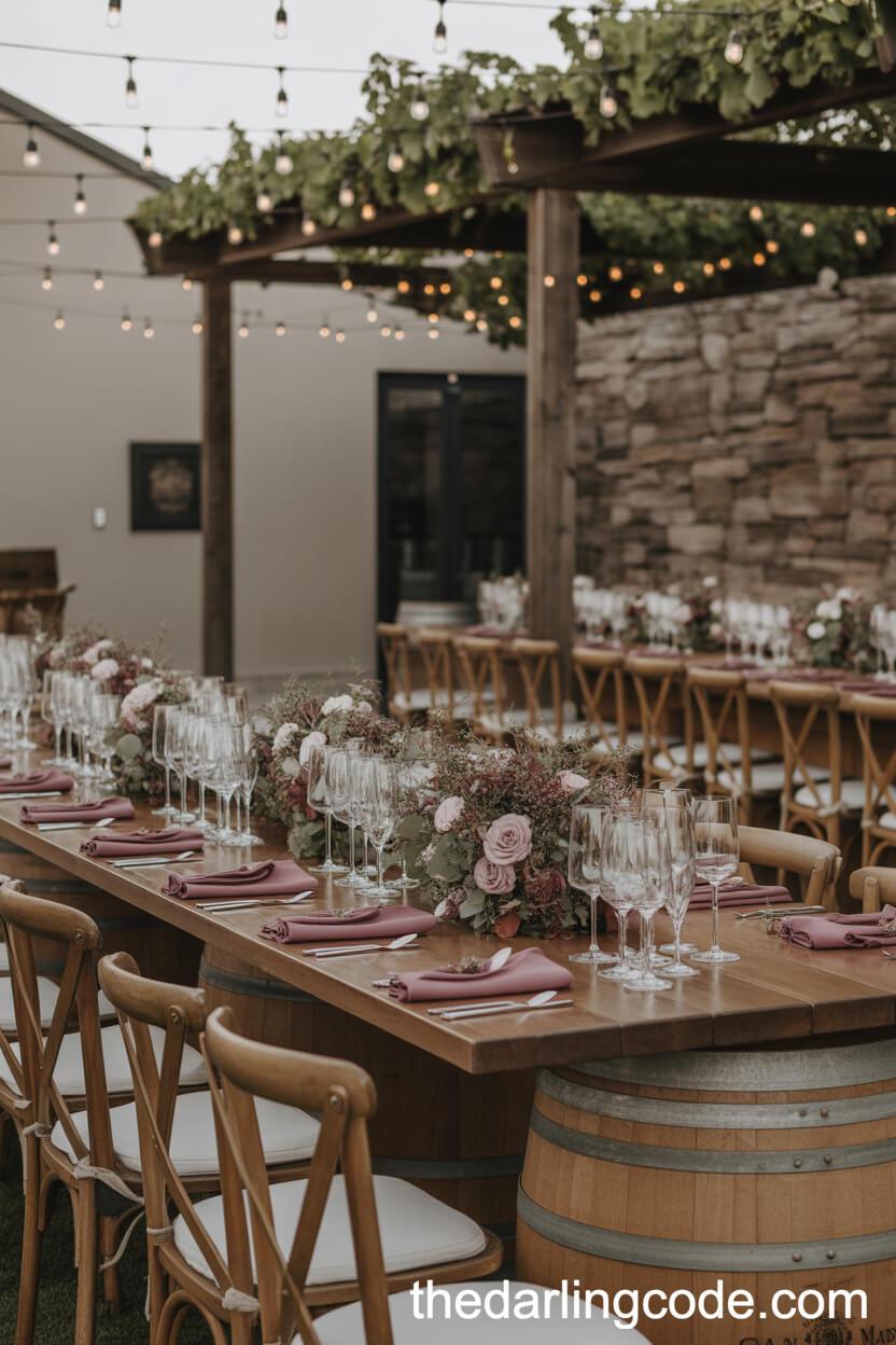 Dusty Rose And Mauve