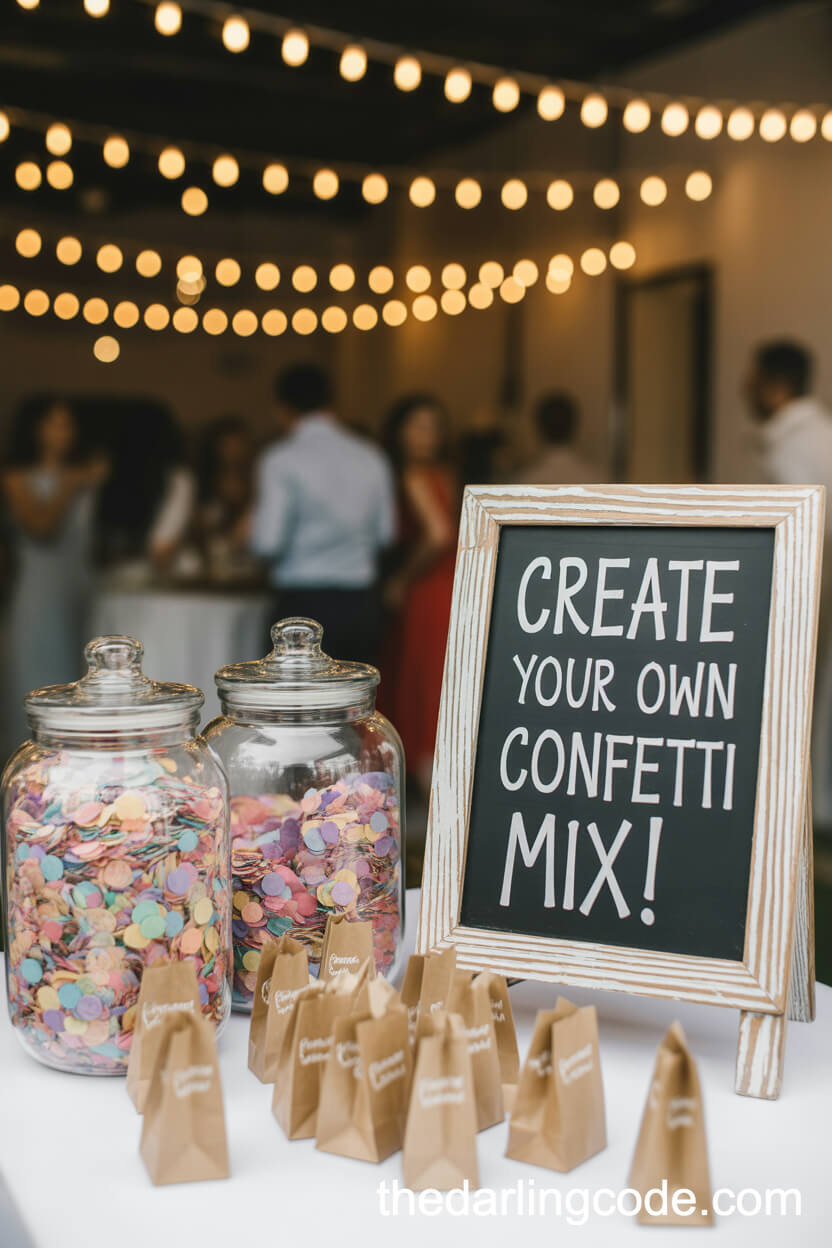 Biodegradable Confetti Bar For Guests