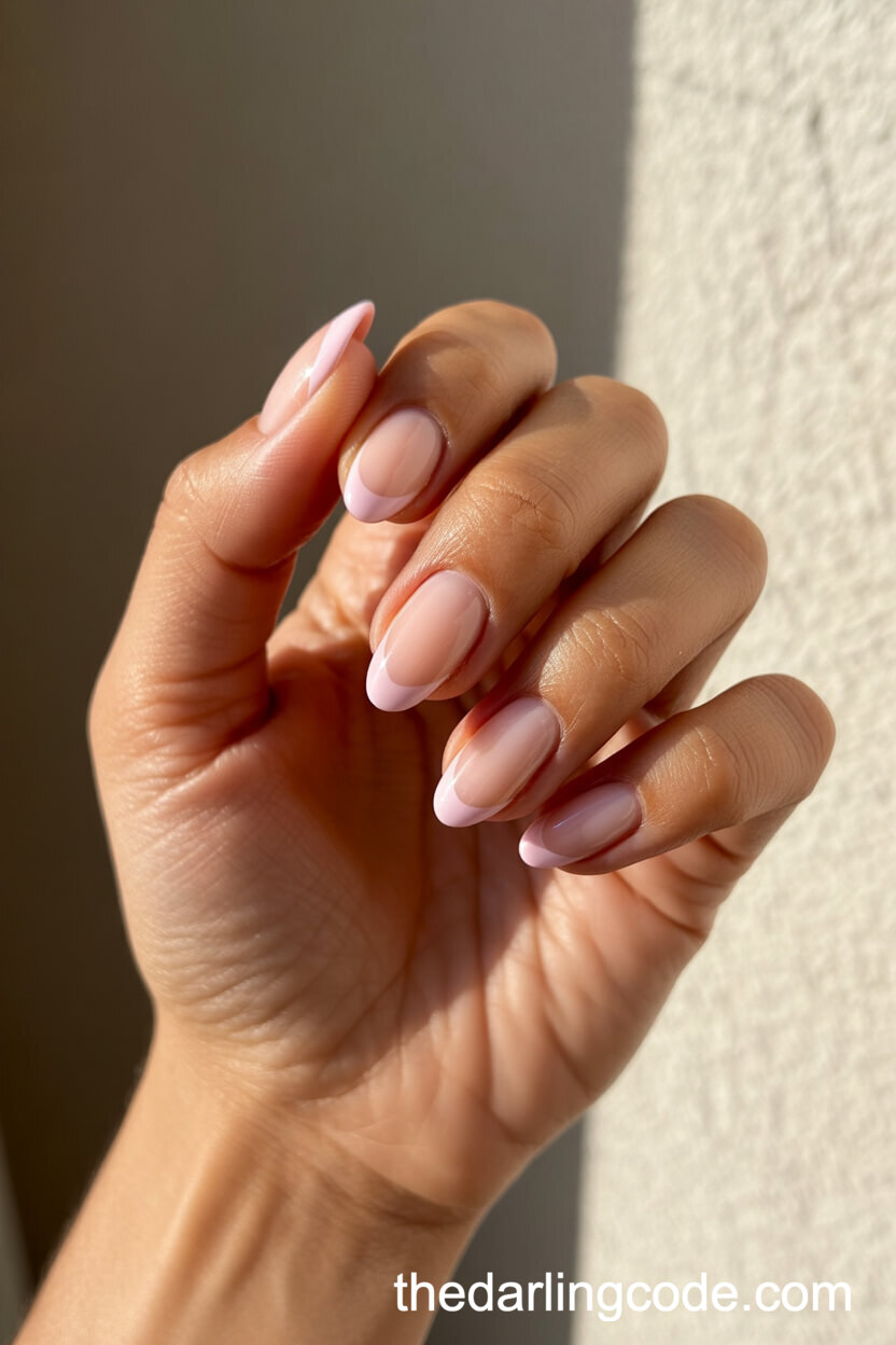 Pink Ombré French Tips For Summer Brides
