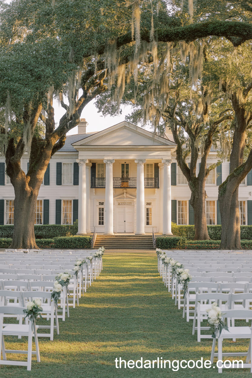 Classic Southern Mansion Wedding Theme