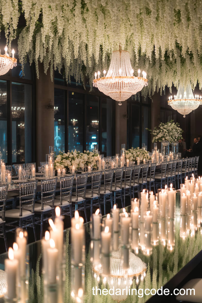 Glamorous Candlelit Indoor Wedding Theme