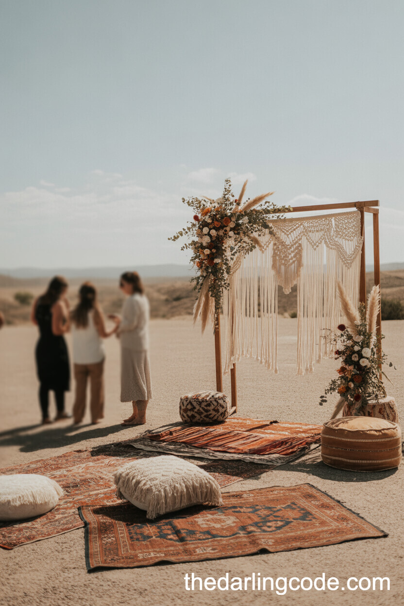 Bohemian Desert Wedding Theme