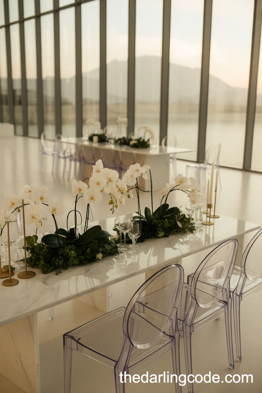 Modern Minimalist Indoor Wedding Theme