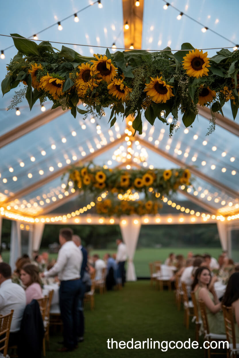 Hanging Sunflower Installations