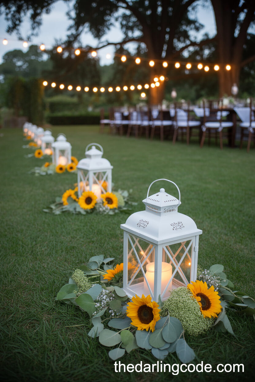 Sunflower Lantern Pathway