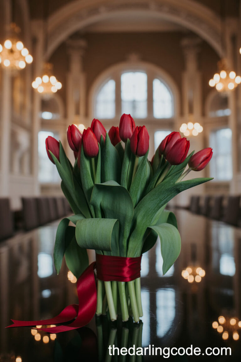 tulip wedding bouquet ideas