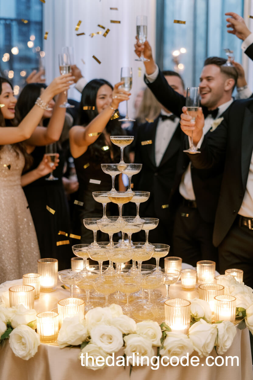 Champagne Tower Reception