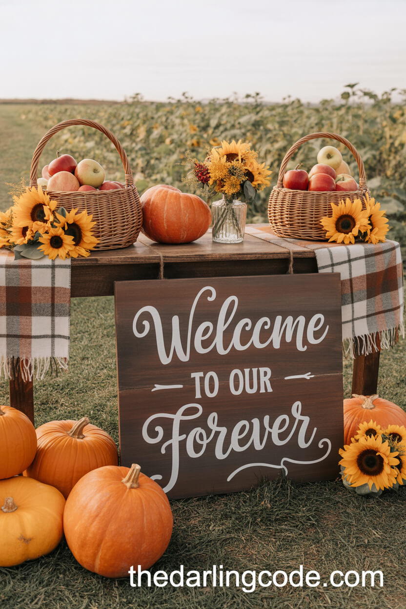 Pumpkin Patch Welcome Table