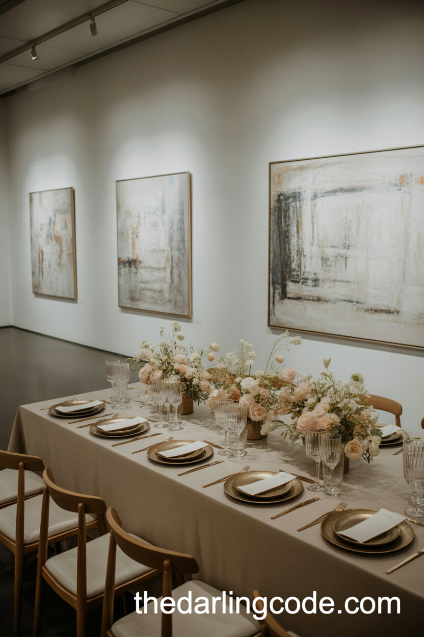Art Gallery Wedding Dinner