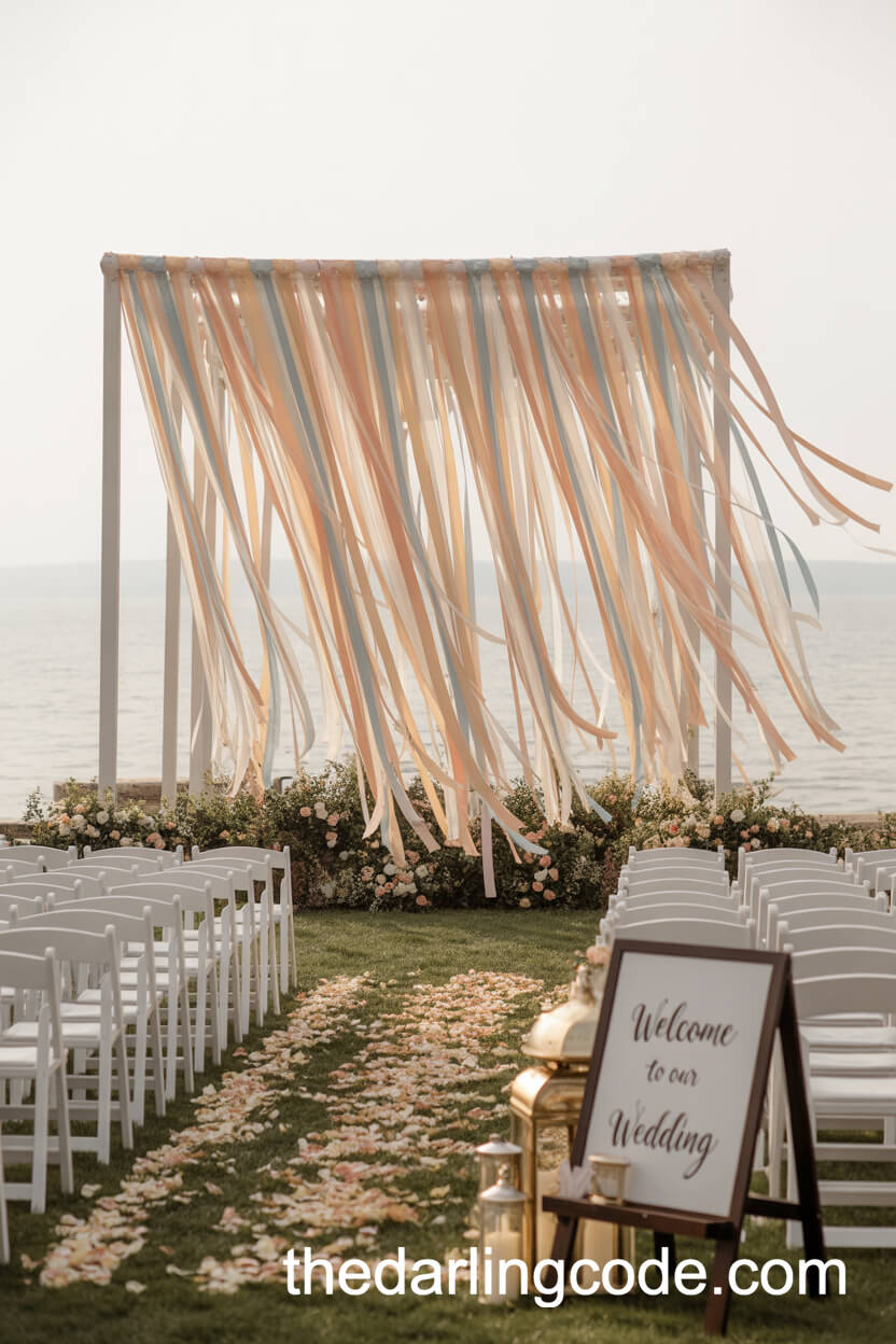 Ribbon Streamer Arch Ceremony