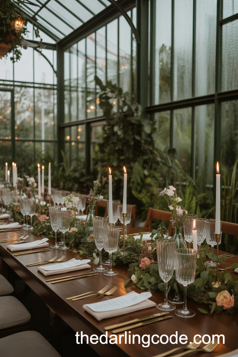 Greenhouse Wedding Dinner