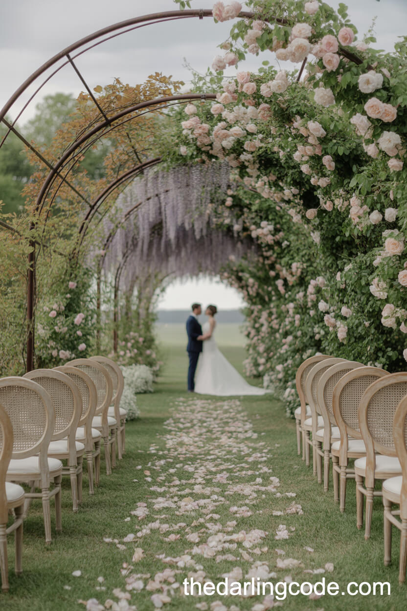 Romantic Floral Arched Ceremony