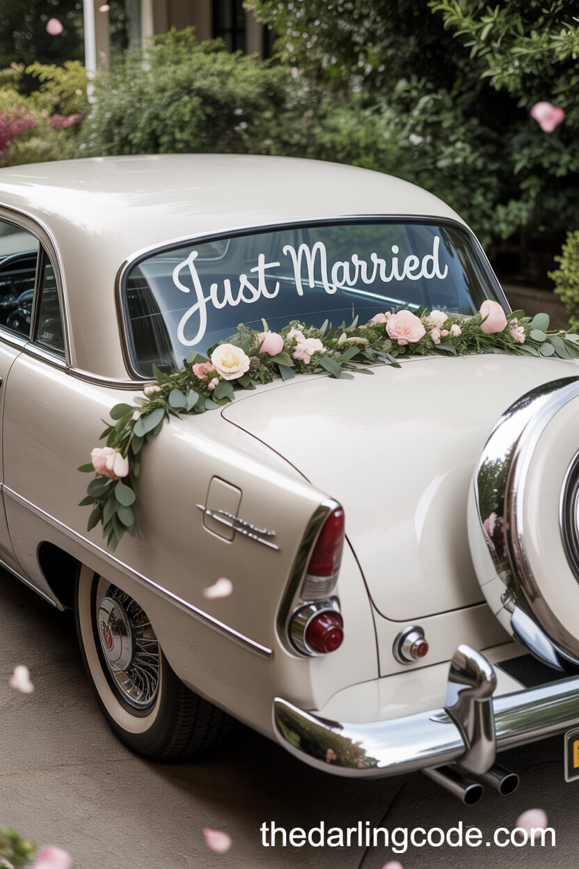 Classic Floral Getaway Car