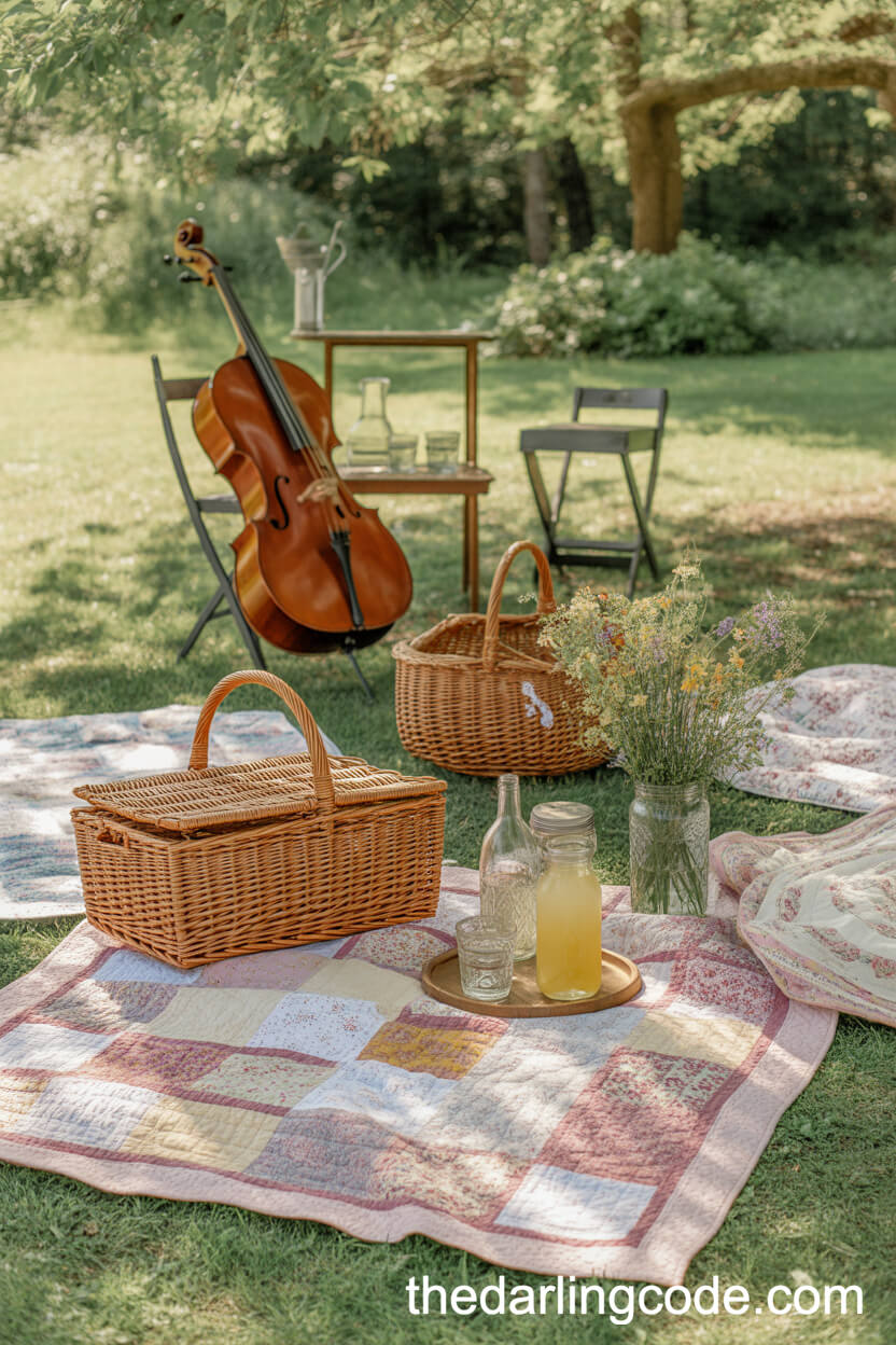 Heritage Quilt Picnic Lawn For A Relaxed Wedding Gathering