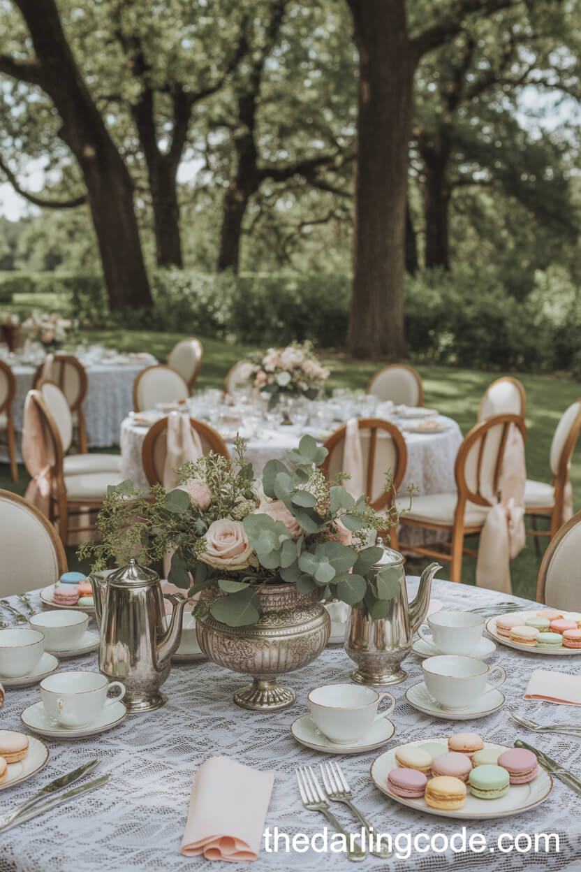 Vintage-Inspired Garden Tea Party Wedding Reception