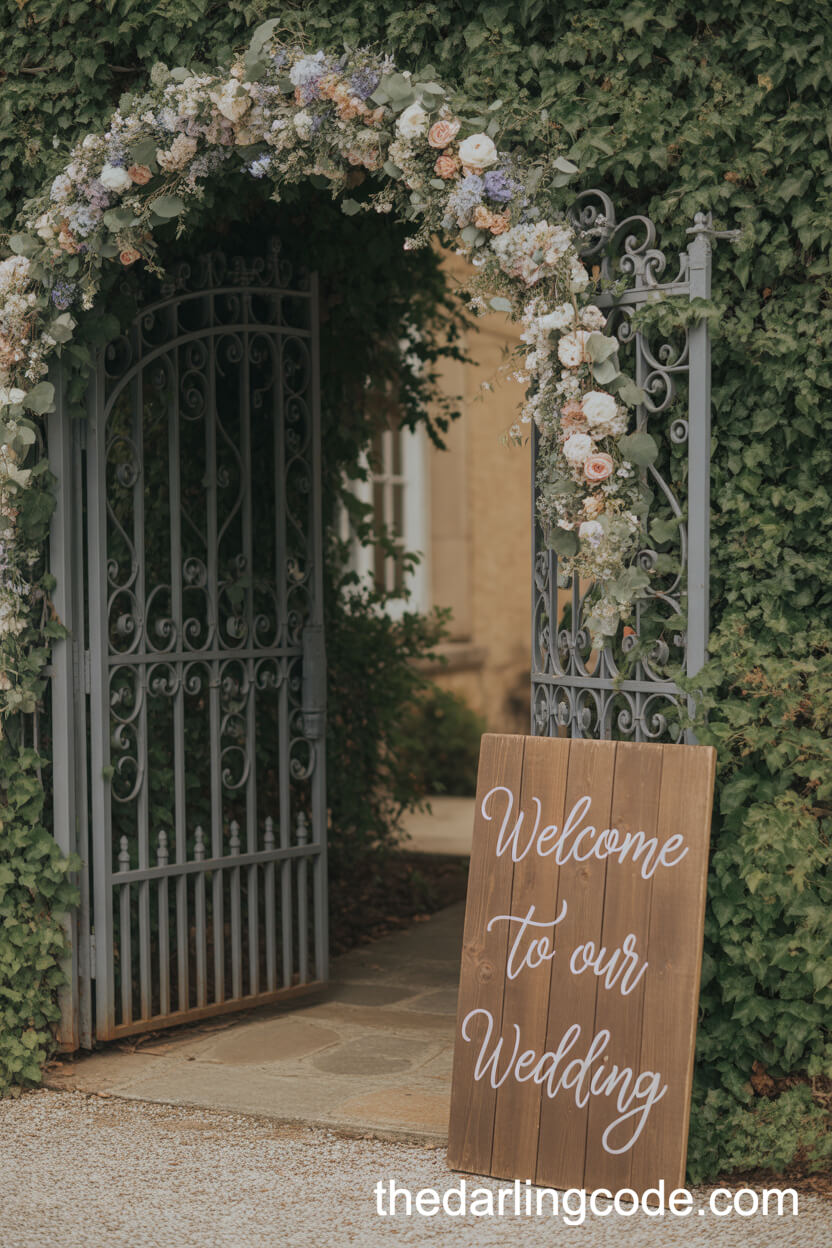 Charming Floral Garden Entrance