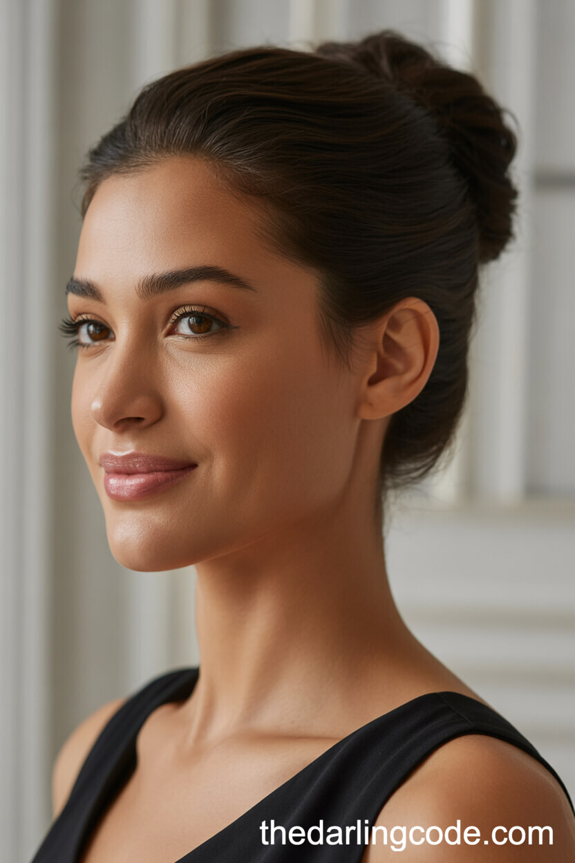 Timeless Sleek French Twist Updo