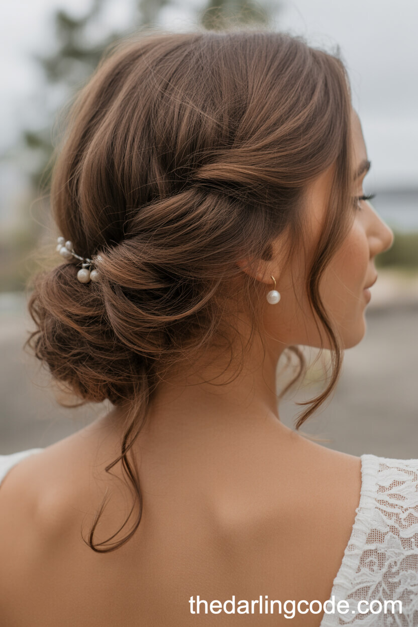 Loose Boho-Inspired Updo With Curls