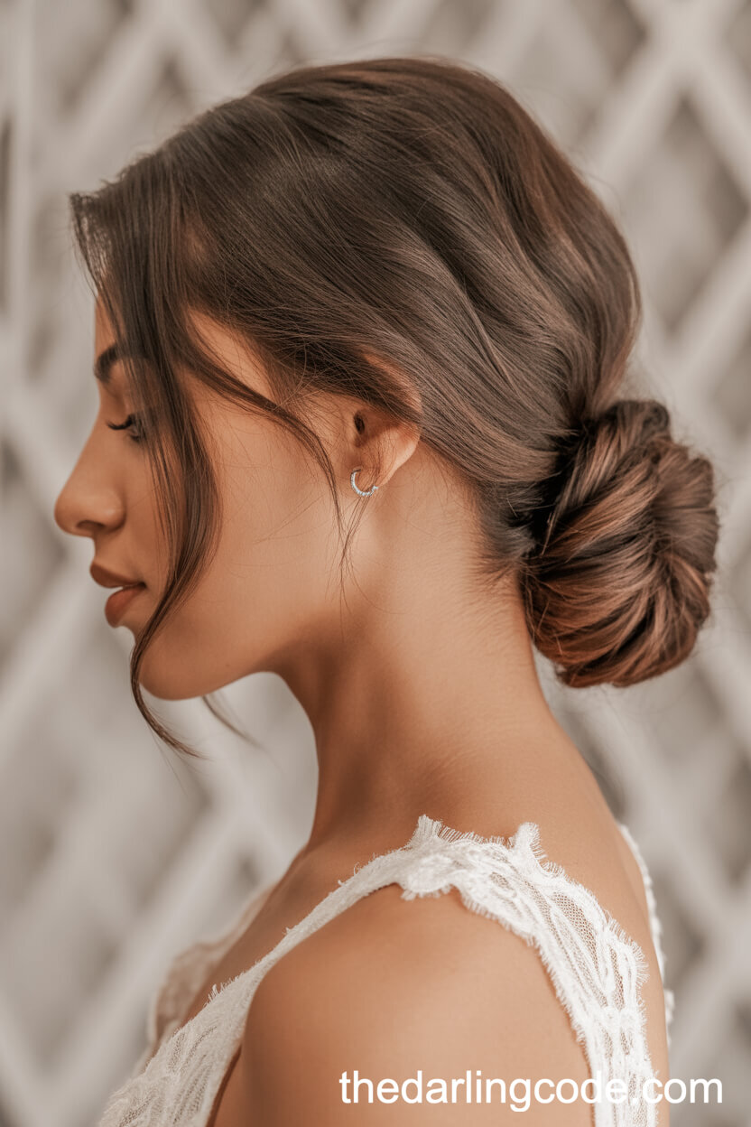 Polished Low Ponytail Updo