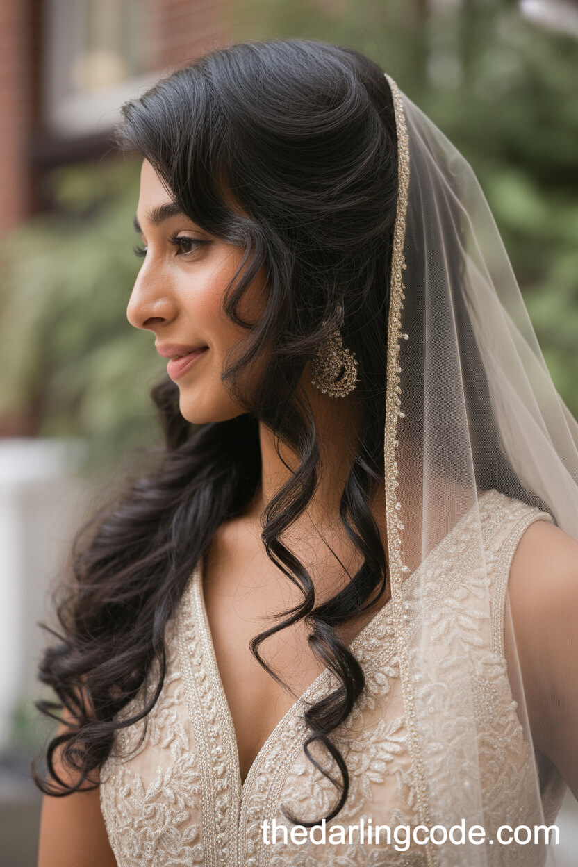 Long Side-Swept Curls