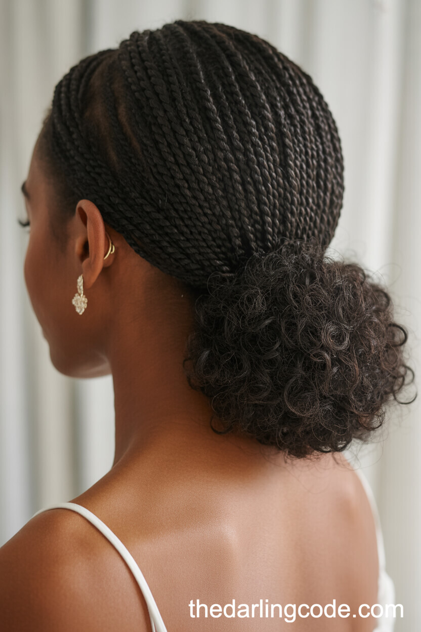 Low Twisted Ponytail With Sophisticated Texture
