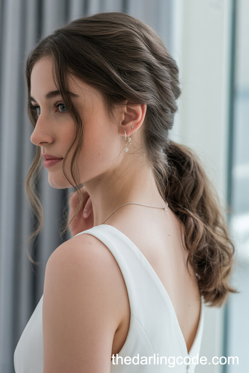 Soft Mid-Height Ponytail With Face-Framing Layers