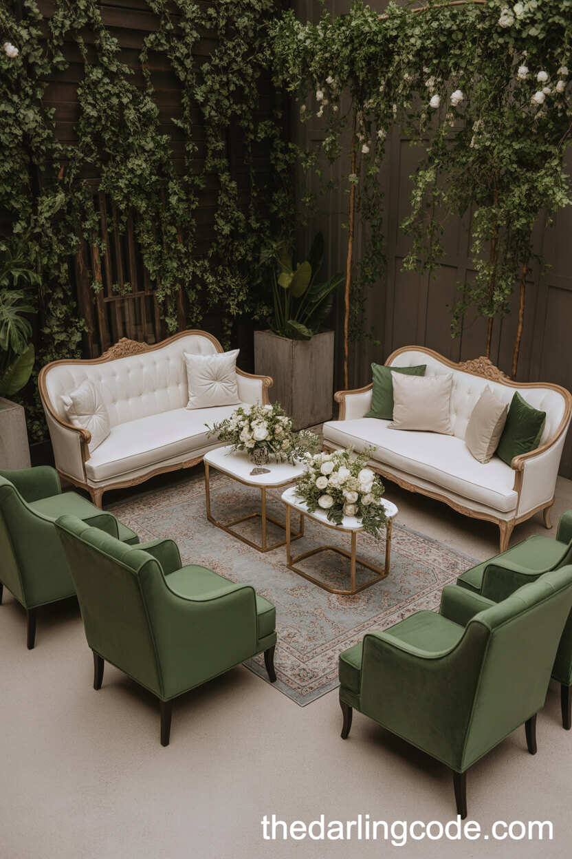 Sophisticated Place Setting With Olive Details