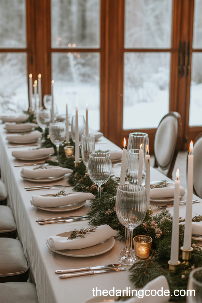 Luxurious Tiered Wedding Cake With Greenery