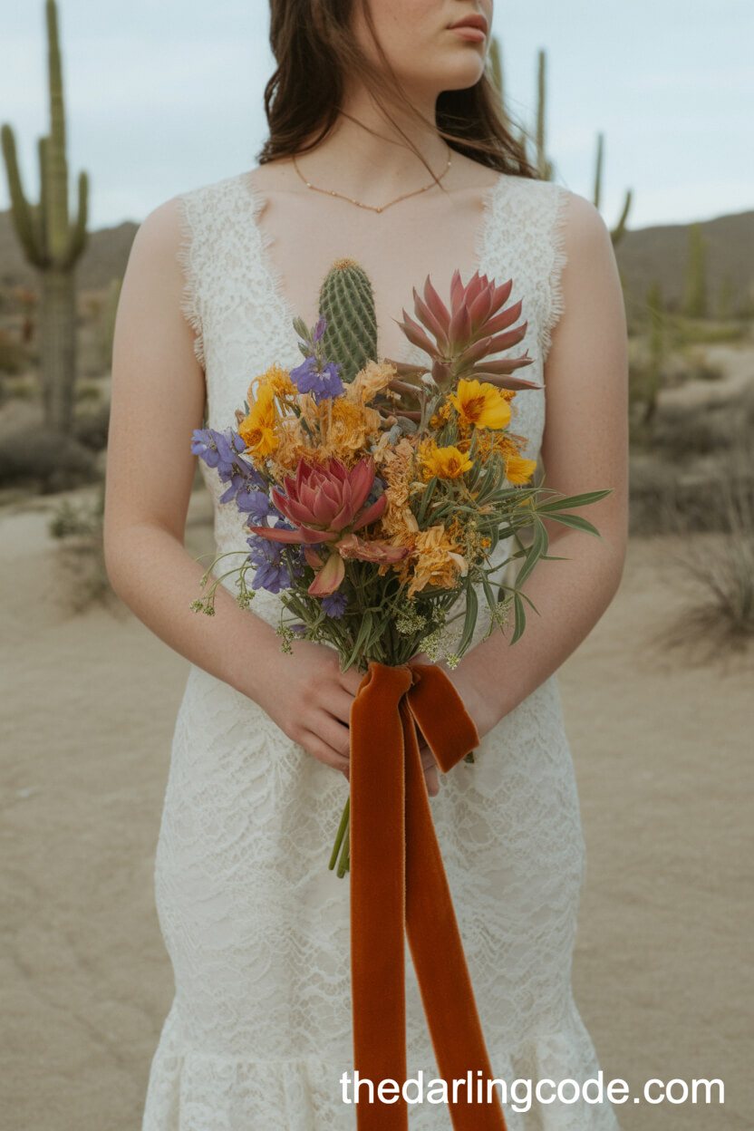 Desert Wildflower Bridal Bouquet