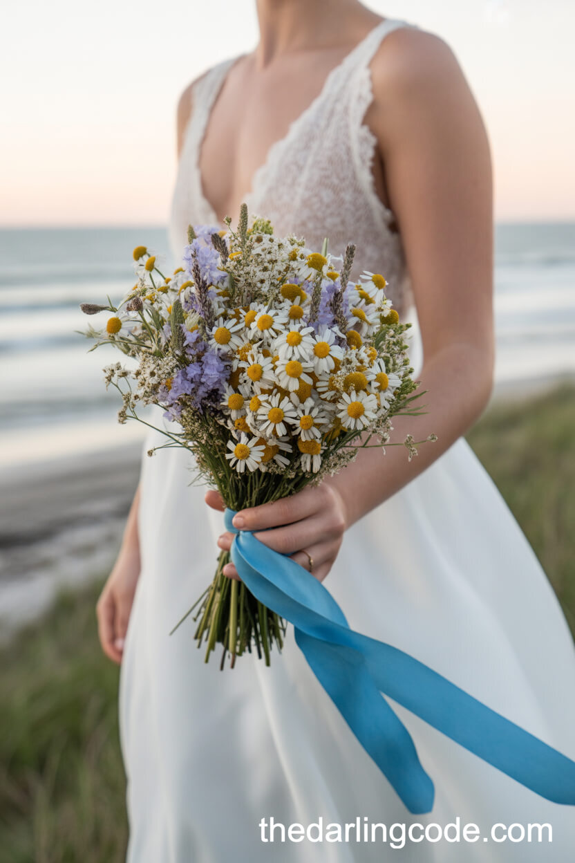 Seaside Wildflower Wedding Bouquet
