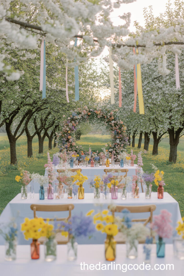 wildflower wedding color palette ideas
