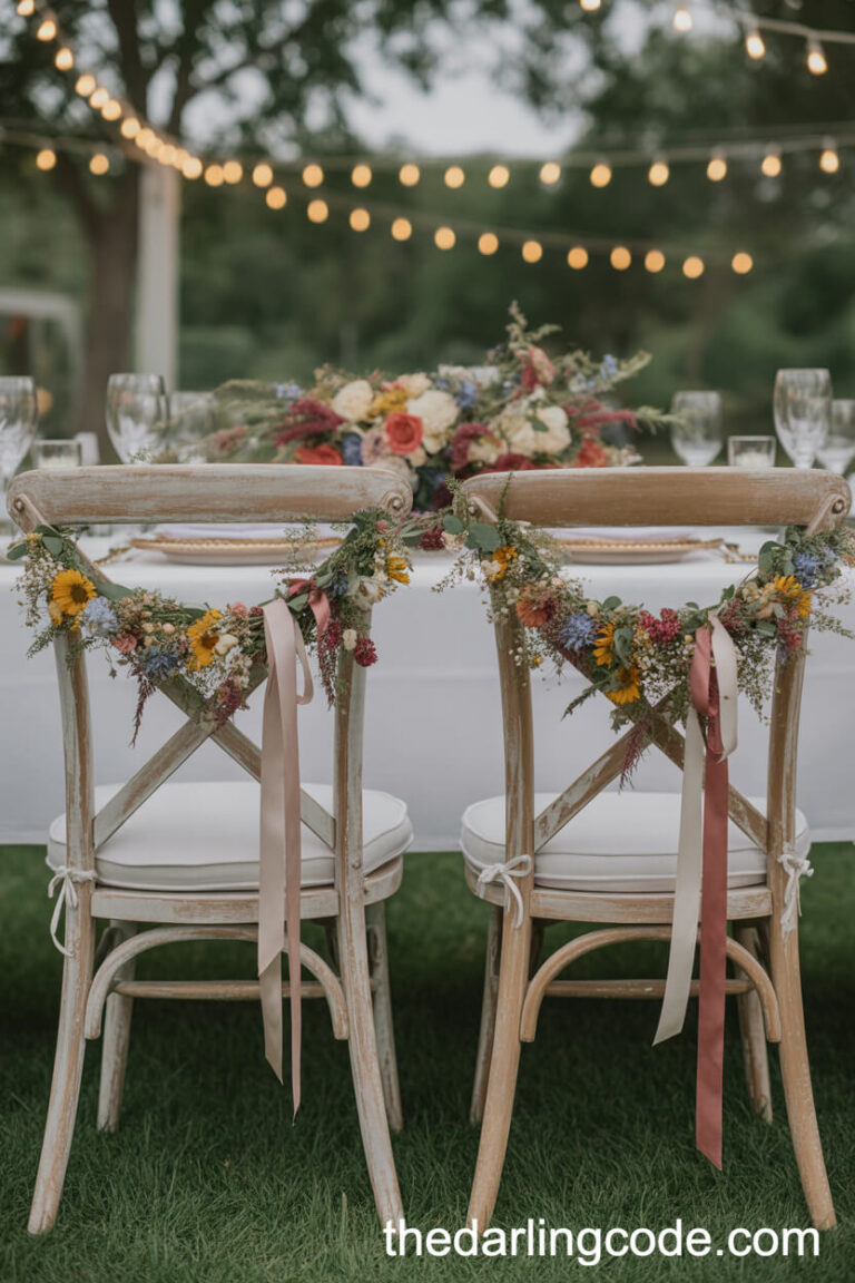 wildflower wedding theme reception ideas